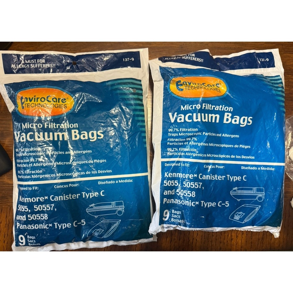 EnviroCare Kenmore Mircrofiltration‎ Canister Vacuum Bags, Multicolor, C-5